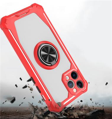 China Anti-fall Metal Ring Magnetic Rugged Mobile Phone Shockproof Case For Motorola MOTO G STYLUS 2021 Phone Cover for sale