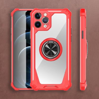 China Anti-fall good quality TPU Shockproof PC Ring Stand for motorola edge 20 case, for motorola edge 20 back plastic case for sale