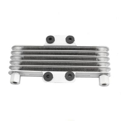 China Aluminum Universal Cooler 5 Row Engine Oil Motorcycle Radiator Replacement Cooling Fit For Most 125-250CC Motorcycles for sale