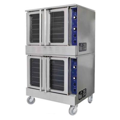 China Commercial Bakery Gas 10 Trays Double Deck Convection Oven Price For Sale for sale