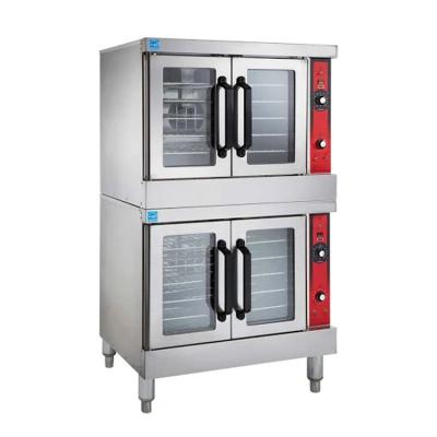 China Commercial Bakery Convection Oven Gas Double-Deck Double Stack Gas Convection Oven for sale