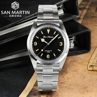 China Rts San Martin 39mm High Quality Full Dome Sapphire NH35 20atm Classic Military Mechanical Automatic Calendar Diver Watch For Sale for sale