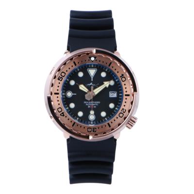 China Chronograph Rts Current Free Shipping High Quality 20atm c3 Sapphire Rose Gold Tuna Japan nh35 Stainless Steel Dive Diver Watch Men For Sale for sale