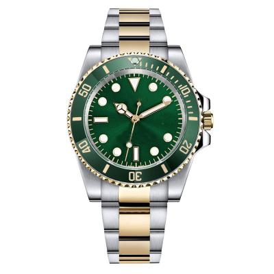 China OEM 30atm nh35 gold 316L stainless steel diver watch luxury mechanical green diver watch automatic dive man automatic date custom low logo moq for sale for sale