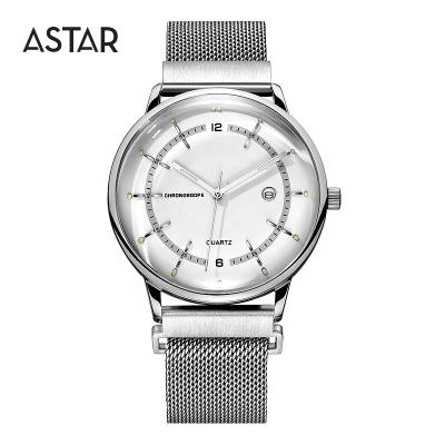 China Wholesale custom made high quality automatic dome glass logo date stainless steel unisex minimalist watch for sale for sale