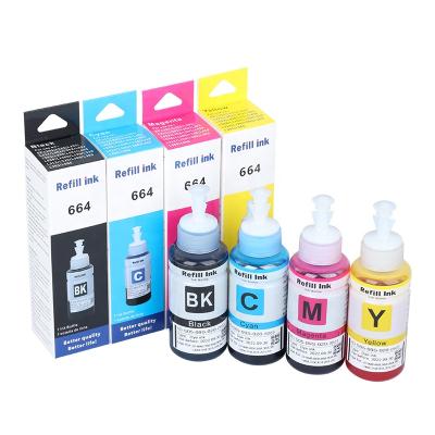 China T6641-T6644 T664 ink bottle suitable for Epson EcoTank L210 L355 L375 L455 L475 T664 ink tank system for sale