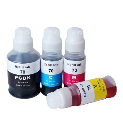 China Ink Bottle GI 70 Dye Water Based Ink For Canon PIXMA GM2070 G5070 G6070 Ink Tank GI-70 Printer for sale