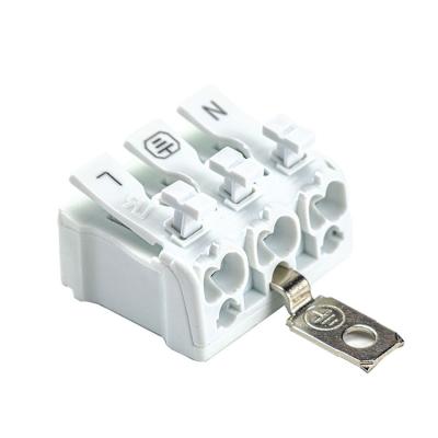 China Internal connection to light OJ-831 3pin screwless with release wire function to replace terminal block P02 plug-in connector for sale