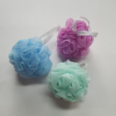 China EXFOLIATING Kids Exfoliating Body Bath Net Scrub Shower Sponge Breath Flower Shower Bath Sponge for sale