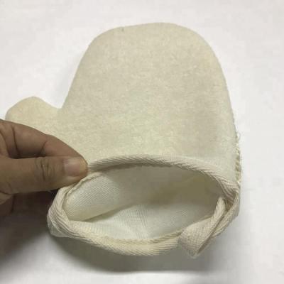 China EXFOLIATE Sisal Bath Scrubber Belt Protective Sponge Gloves Natural Exfoliating Back Glove for sale