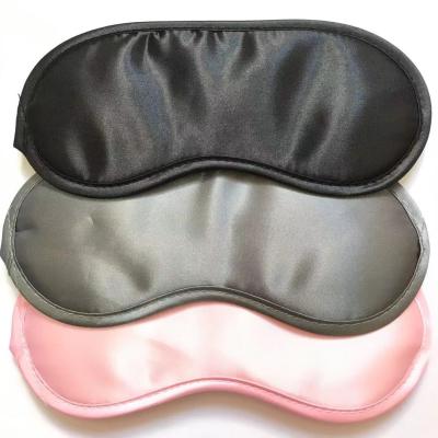 China Dark Circles Wholesale Price Soft Satin Eye Cover Visor Sleep Blindfold Eye Mask for sale