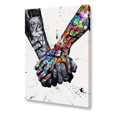 China Hand Decor Wall Graffiti Contemporary Abstract Motivational Piece Cuadros d'Art Canvas Painting For Living Street Posters and Prints Handmade for sale