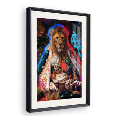 China Napoleon Lion General Painting King Graffiti Wall Decor Monkey Poster Animal Painting Art On Contemporary Canvas Prints For Living Room for sale