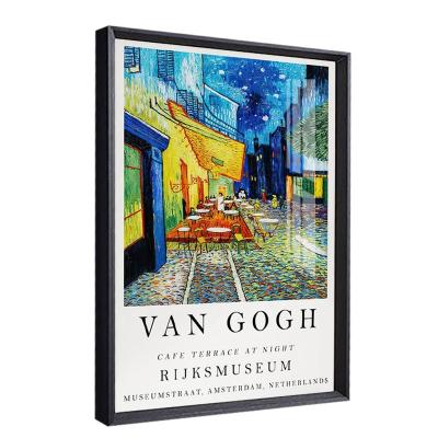 China Contemporary Classic Van Gogh Cafe Terrace Famous Painting Reproduction At Night Poster Picture On Canvas Prints Wall Art Decoration For Room for sale