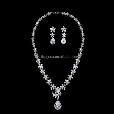 China Ethnic African Bridal Jewelry Set Factory Costume Wedding Zirconia Jewelry Set Fine Jewelry Set for sale