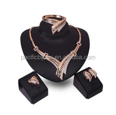 China Fashionable 20k Gold Jewelry Set Africa 18k Gold Hiphop Party Jewelry Sets Luxury African for sale