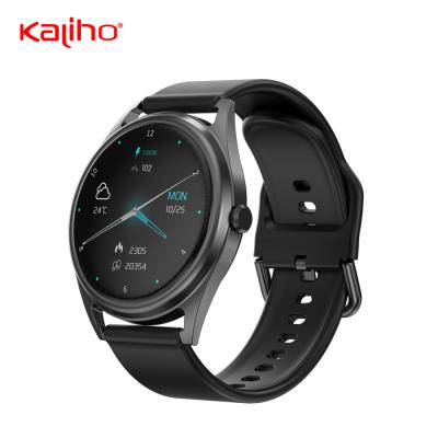 China 1.28 inch rond scherm waterdicht slim horloge voor mannen Full Touch V5 Support Voice Assistant Te koop