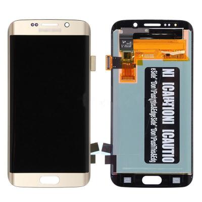 China OEM  Galaxy S6 Edge SM-G925V/G925P/G925R4/G925I/G925F/G925A LCD Screen and Digitizer Assembly - Gold - Grade A for sale