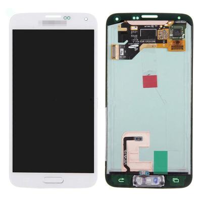 China For  Galaxy S5 SM-G900/G900A/G900V/G900P/G900R4 LCD and Digitizer Assembly with Home Button - White - Grade A+ for sale