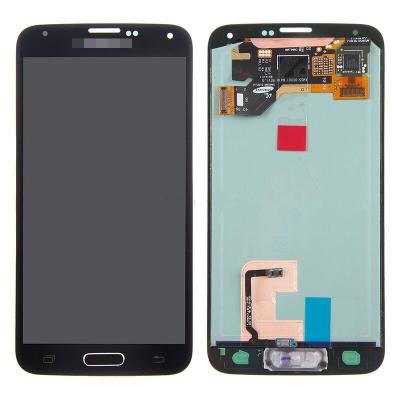 China For  Galaxy S5 SM-G900/G900A/G900V/G900P/G900R4 LCD and Digitizer Assembly with Home Button - Black - Grade A+ for sale