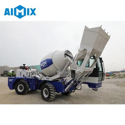 China Construction worksÂ   Aimix AS-1.2 China Small Diesel Cement Self Loading Concrete Mixer With Hydraulic Hopper Supply for sale