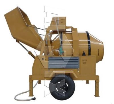 China Portable Used Construction Site Concrete Mixer Water Meter Diesel Engines Concrete Mixer For Sale for sale