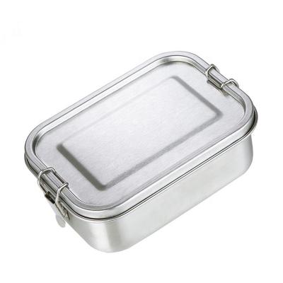 China Custom High Quality Food Grade 304 Stainless Steel Leak Proof Snap Lock Viable Food Bowl With Divider for sale