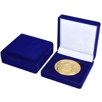 China North America Metal Coins & Custom Enamel Challenge Coins Velvet Display Boxes for sale