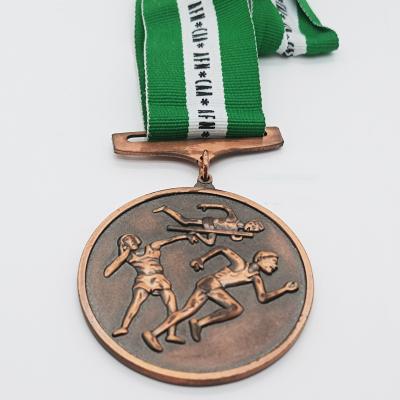 China Europe Design Your Own Running Medal Copper Plated Metal 2D/3D Sport Marathon Finisher Medals Custom for sale