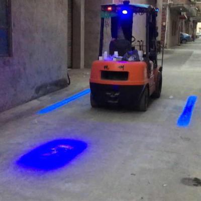 China 12V 80V LED forklift warning point forklift light red pedestrian safety light sector device red light for sale