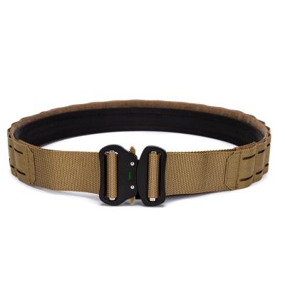 China Outdoor Activities/Traning Military GAF Army Nylon Durable Laser Cut Quick Release Tactical Men's Molle Waist Belt Army Restraint Belt for sale