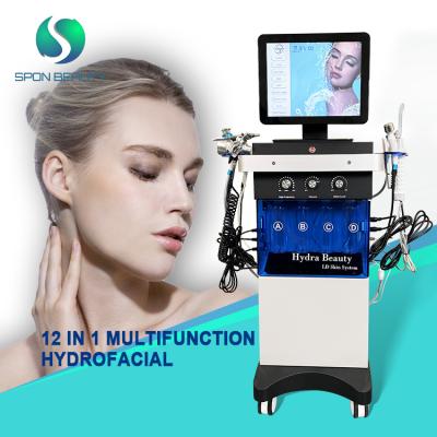 China Exfoliators 10 in 1 Hydraulic Facial Diamond Dermabrasion Pen PDT Water Jet Blackhead Removal High Frequency Skin Care Oxygen Machine for sale