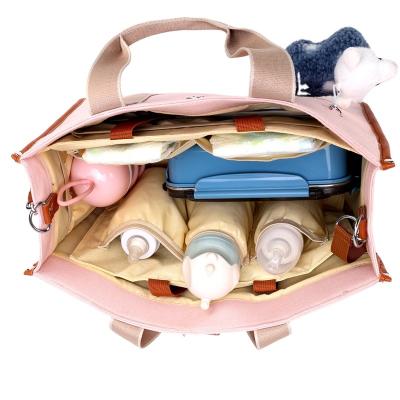 China With USB Fashion Multi Functional Large Diaper Baby Diaper Bag Travel Mommy Bag Maternity Diaper Bags for sale