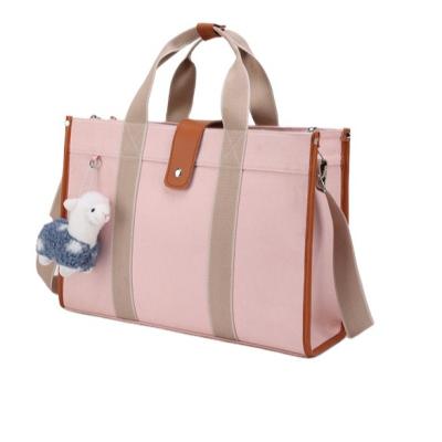 China With USB New Design Fashionable Baby Diaper Tote Bag Custom Multipurpose Mommy Nappy Diaper Shoulder Bag for sale