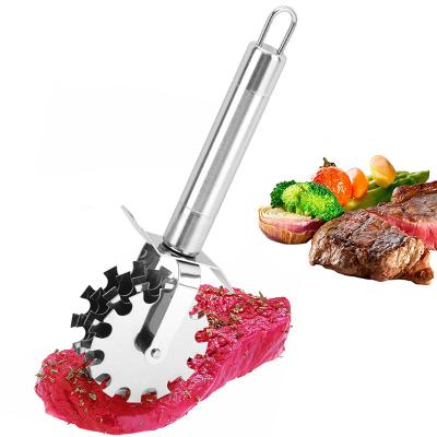 China Kitchen Viable Manual Pounder Meat Tenderizer Natural Stainless Steel Meat Tenderizer Tool for sale