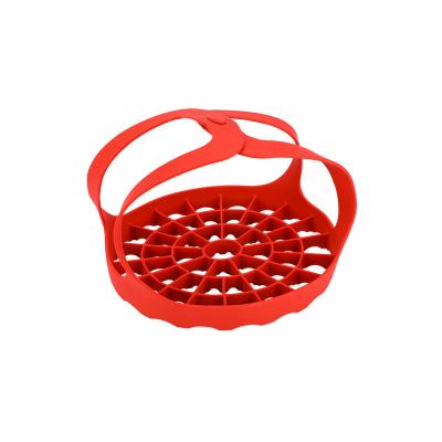 China Reusable Reusable Pusher Pot Holder Steamer Pressure Cooker Clamp Silicone Bakeware Clamp for sale