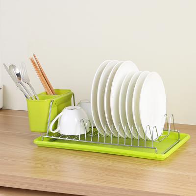 China Sustainable simple kitchen, home cabinet, bowl rack, single layer storage of dishes for sale