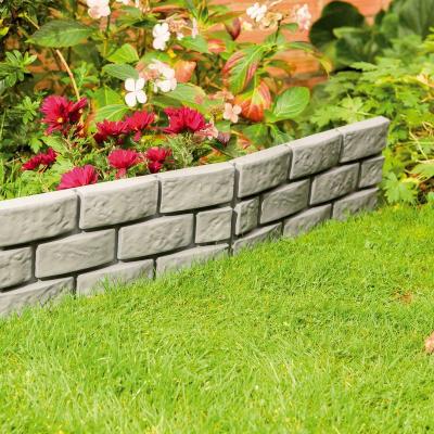 China Easily assembled and rot proof Good Quality Grass Edging Border Garden Decorative Wall Plastic Outdoor Brick Panels for sale