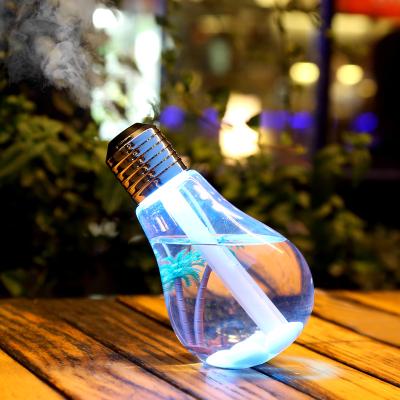 China Colorful LED Light Bulb 400mL Mini Humidifier USB Humidifier for sale