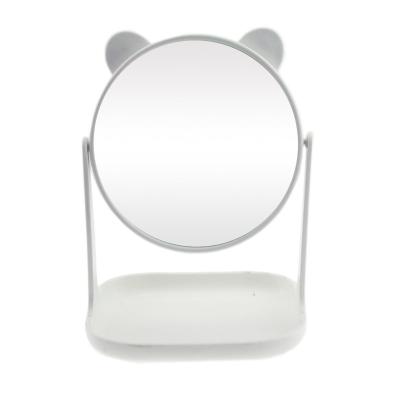 China Table Top Lighted Make Up Mirror Portable Beauty Customized Cosmetic Vanity HD Mirror for sale