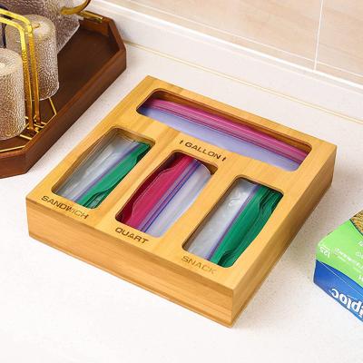 China Home Kitchen and Food Bamboo Kichen Storage Box Bag Ziplock Storage Box for sale