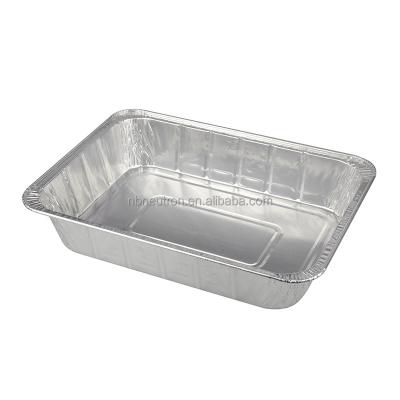 China High Quality Food Wholesale Aluminum Foil Container Tray Foil Pans Giant Lasagna Pan (Home Rotisserie Tray) for sale