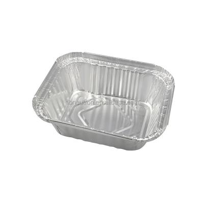 China Wholesale High Quality Food Aluminum Pans Aluminum Foil Container Store 1 Pound Oblong Pan for sale