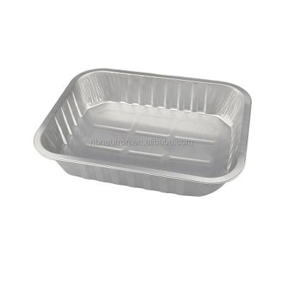 China Wholesale High Quality Food Aluminum Filters Aluminum Foil Container Tray Roaster Linerless Pan for sale