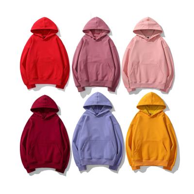 China Windproof NO MOQ Crewneck Cotton Pullover Adult Tops Plain Blank Sweatshirts Women Hoodies for sale