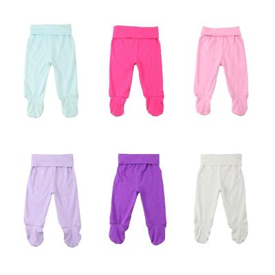 China Wholesale Drop Breathable High Elastic Soft Cotton Winter 2020 Boys Girls Warm Footed Infant Pants for sale