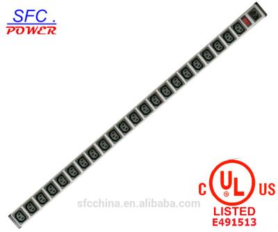 China IEC 60320 C13 C14 PDU POWER STRIP Smart 23 Outlets Power Bar For Network Cabinet , Rack mounted Outlets for sale