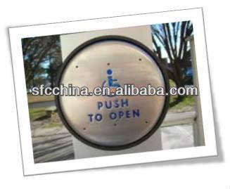 China Anti-theft Stainless Steel push to open or push to exit button for sale