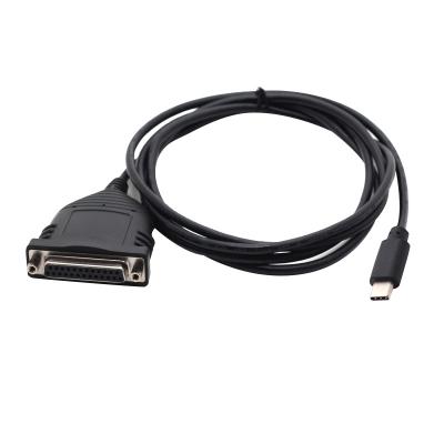 China COMPUTER selling good product USB-C to Parallel Printer Cable USB Cable Type-C Male to DB25 Female for Laptop or Desktop to Dsub Printer for sale