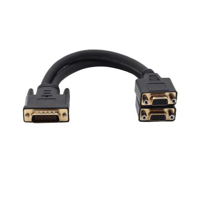 China 2021 Hot Sales COMPUTER Connect Two VGA Monitors to DMS/LFH High Density DMS59 VGA Y DB15 Pin Cable Monitor Graphics Card DMS/LFH for sale